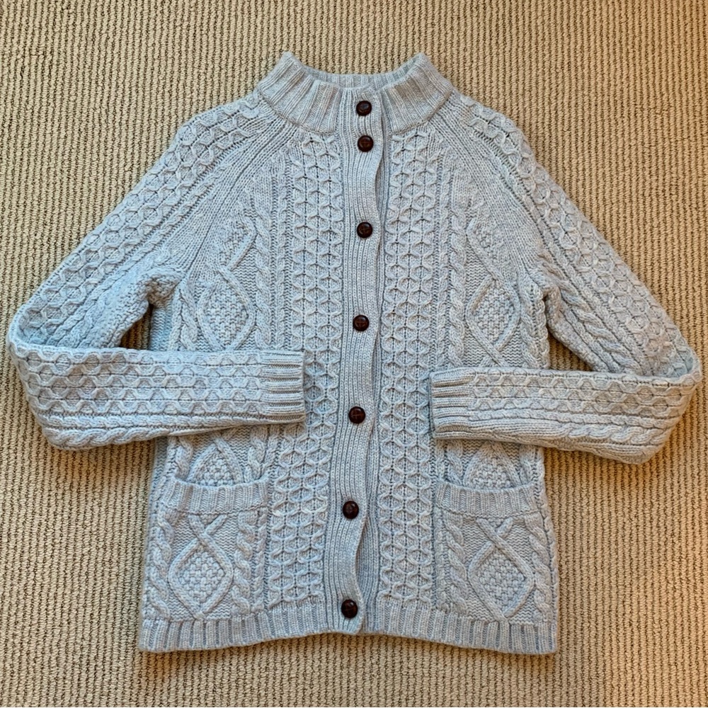 Lands’ End women’s wool cardigan (size S)